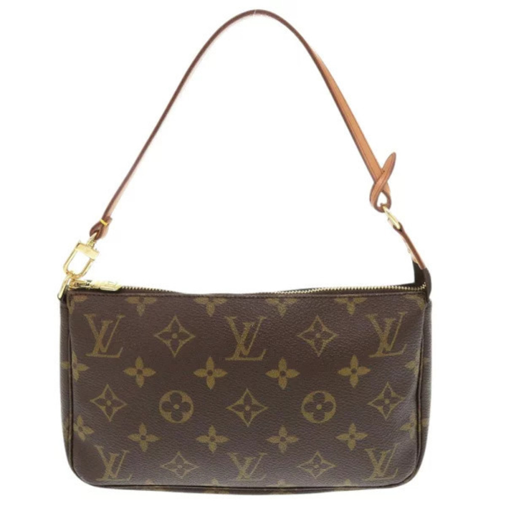 Louis Vuitton Pochette Accessoires Monogram Brown Pouch Clutch LV